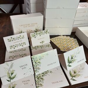 Greenery Thank You Notes Set